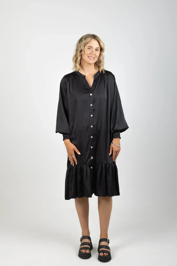 Dresses-EB&IVE STAPLE DRESS EBONY