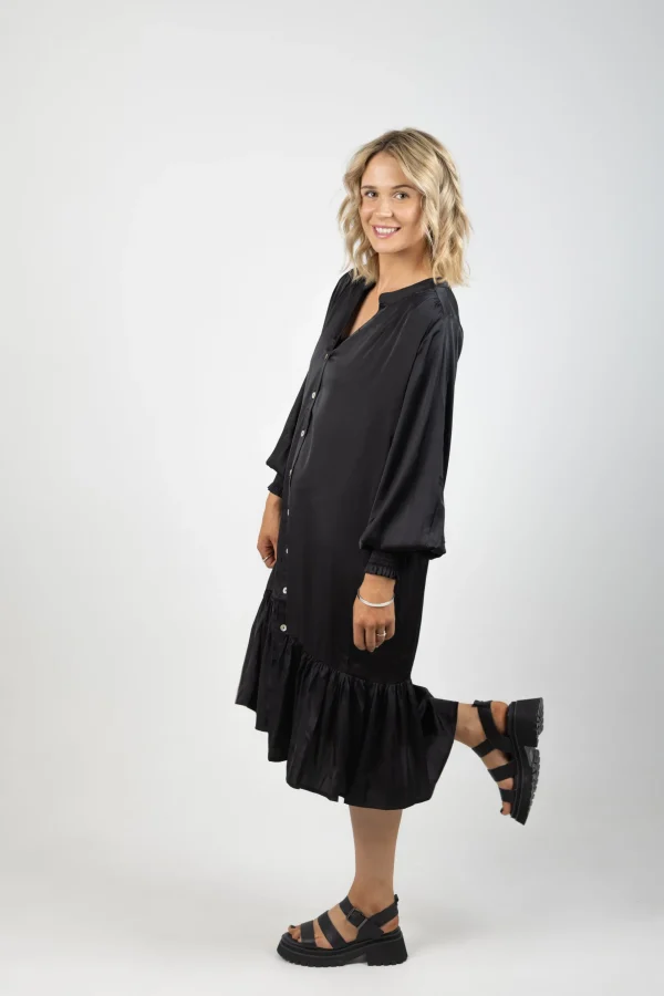 Dresses-EB&IVE STAPLE DRESS EBONY
