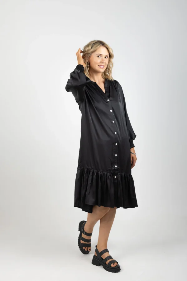 Dresses-EB&IVE STAPLE DRESS EBONY