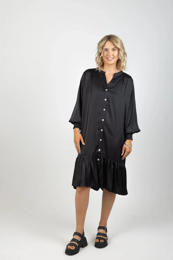 Dresses-EB&IVE STAPLE DRESS EBONY