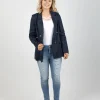 Coats & Jackets-EB&IVE STAPLE NAMA BLAZER NAVY