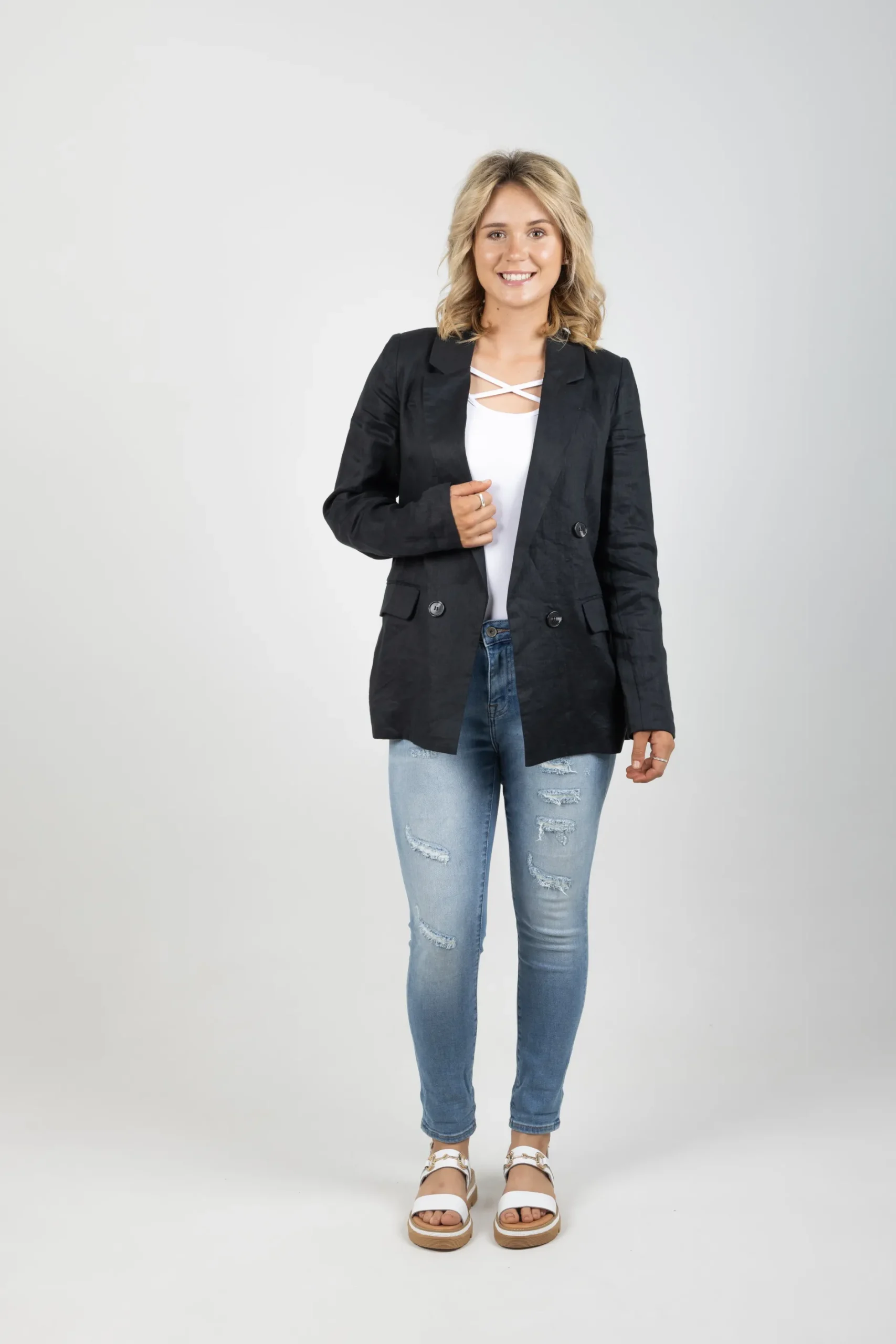 ebive_staple_nama_blazer__0-2.webp Coats & Jackets-EB&IVE STAPLE NAMA BLAZER EBONY
