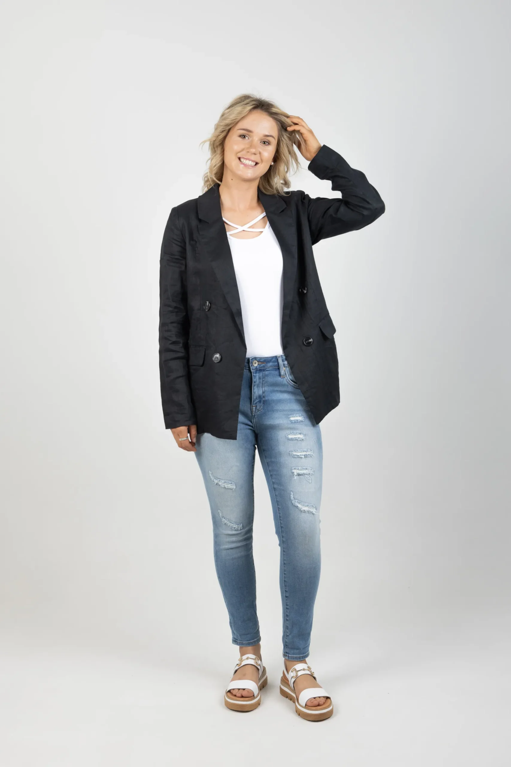 ebive_staple_nama_blazer__1-2.webp Coats & Jackets-EB&IVE STAPLE NAMA BLAZER EBONY