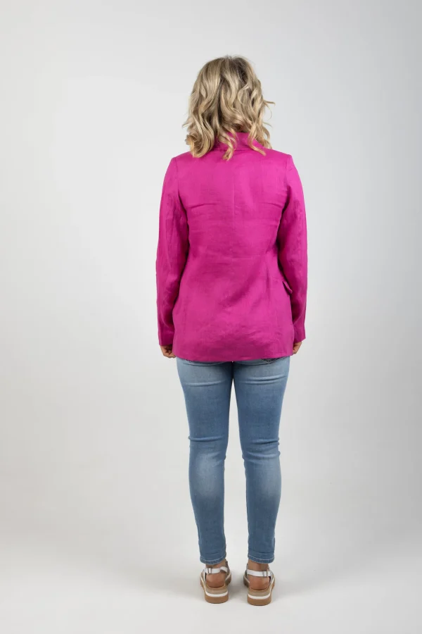 Coats & Jackets-EB&IVE STAPLE NAMA BLAZER MAGENTA