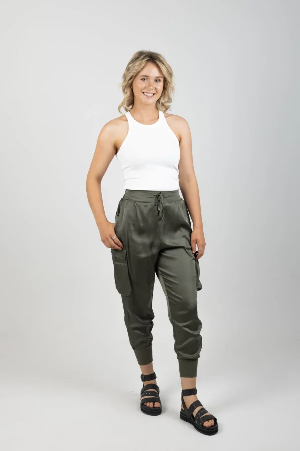 Pants-EB&IVE STAPLE PANT ASPEN