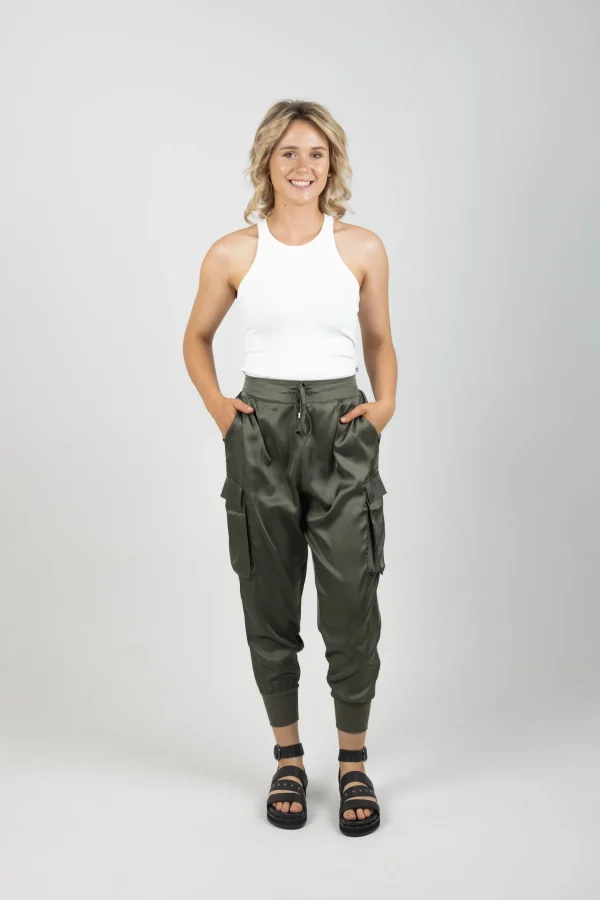 Pants-EB&IVE STAPLE PANT ASPEN