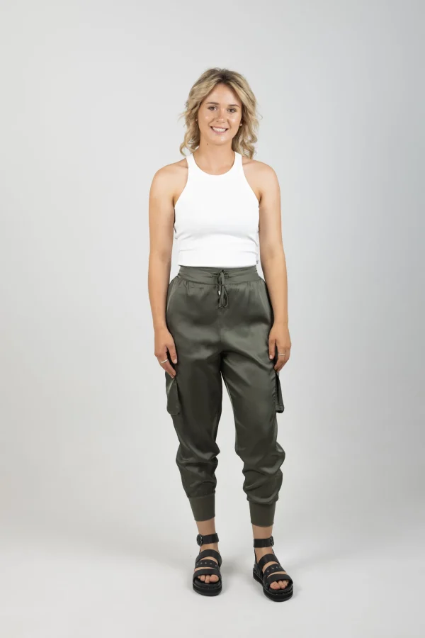 Pants-EB&IVE STAPLE PANT ASPEN