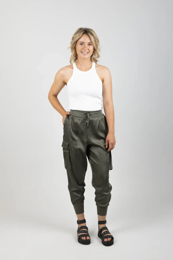 Pants-EB&IVE STAPLE PANT ASPEN