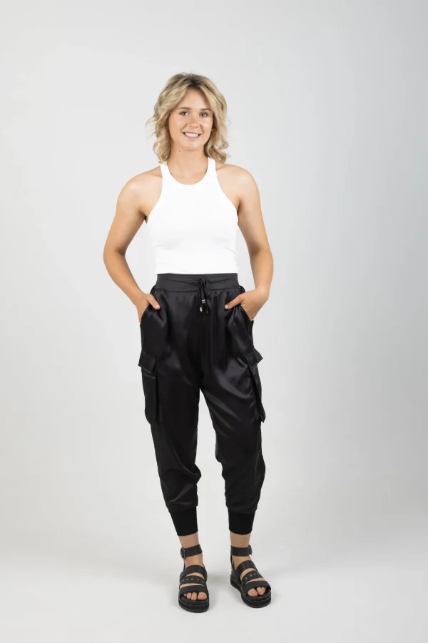 Pants-EB&IVE STAPLE PANT EBONY