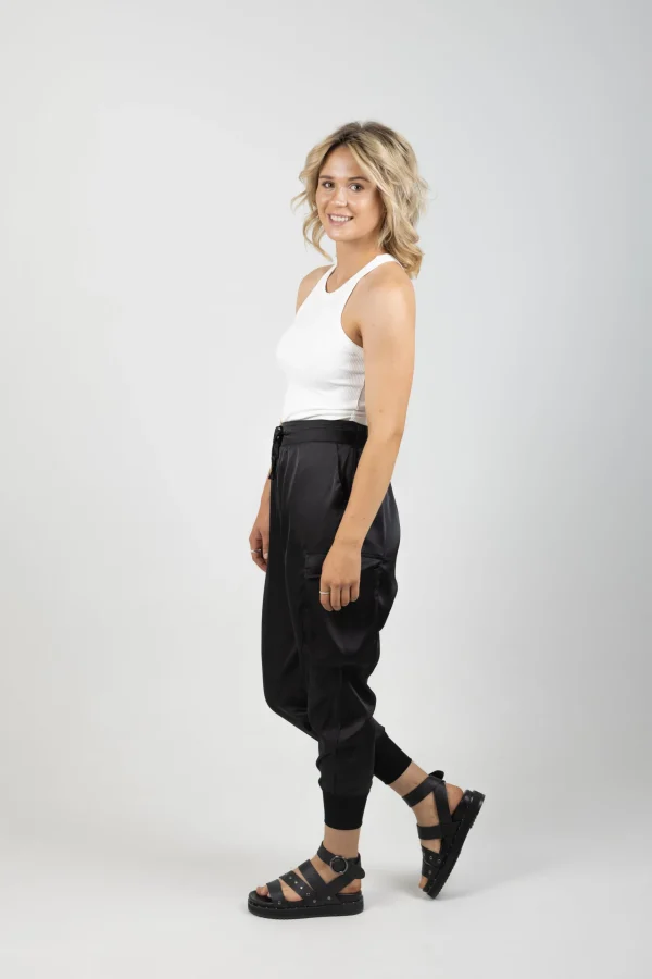 Pants-EB&IVE STAPLE PANT EBONY