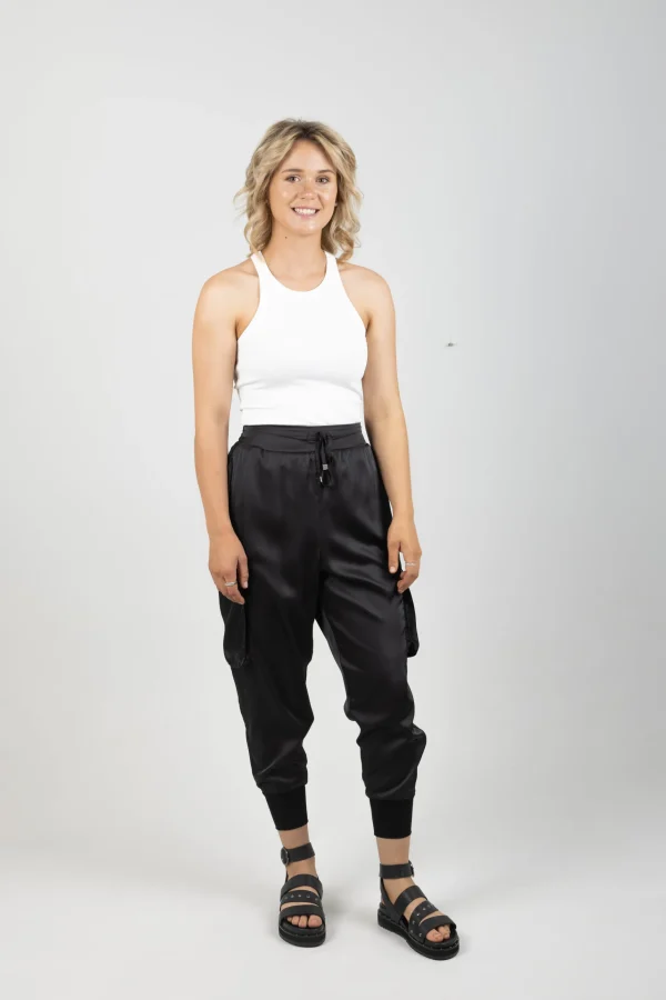 Pants-EB&IVE STAPLE PANT EBONY
