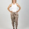 Pants-EB&IVE STAPLE PANT TAUPE