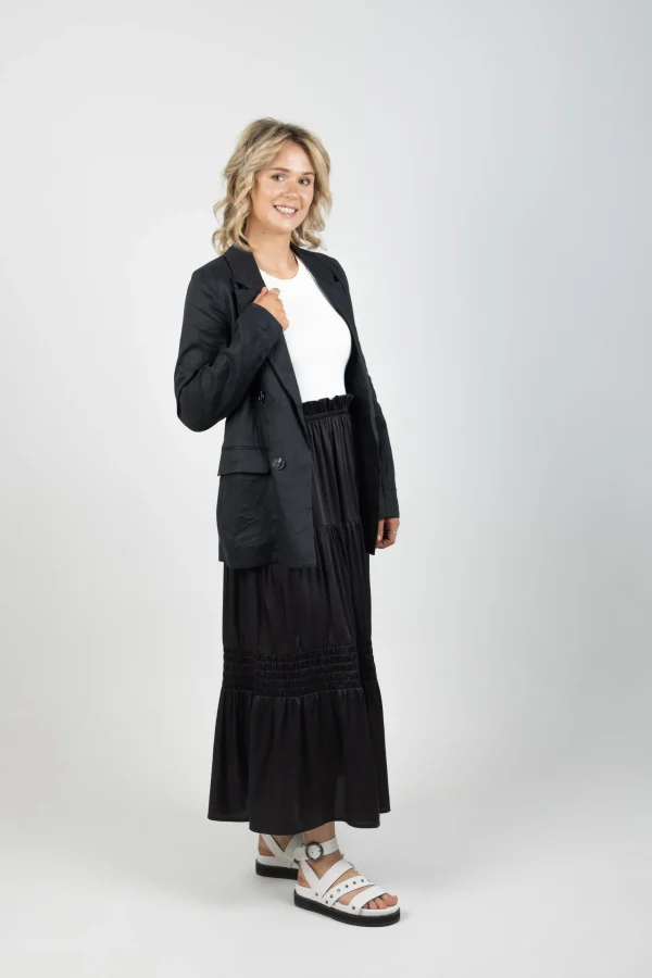 Skirts-EB&IVE STAPLE SKIRT EBONY