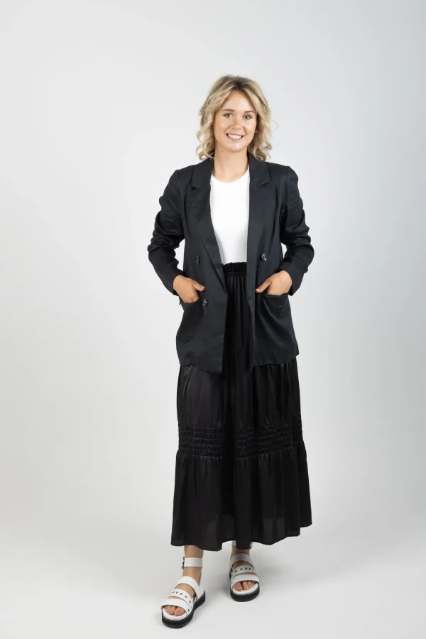 Skirts-EB&IVE STAPLE SKIRT EBONY