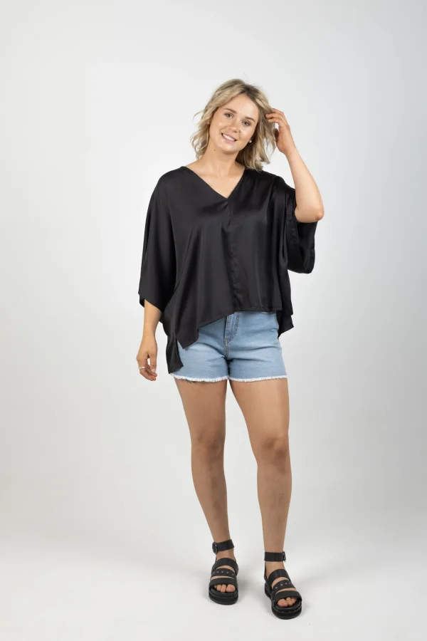 Shirts & Tops-EB&IVE STAPLE TOP EBONY