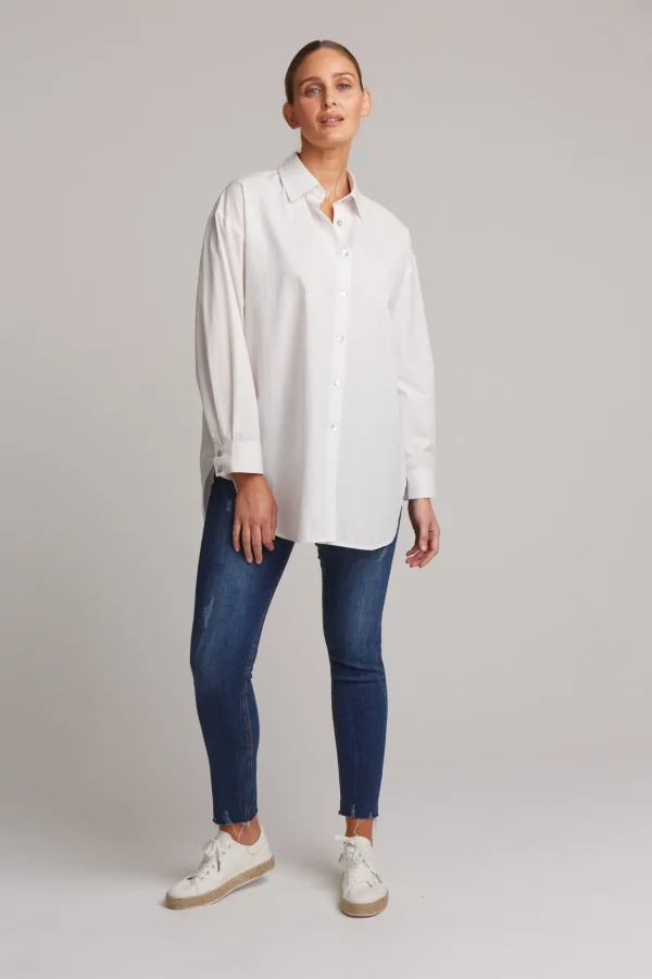 Shirts & Tops-EB&IVE STUDIO OVERSIZED SHIRT SALT