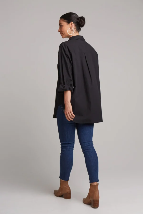 Shirts & Tops-EB&IVE STUDIO OVERSIZED SHIRT EBONY