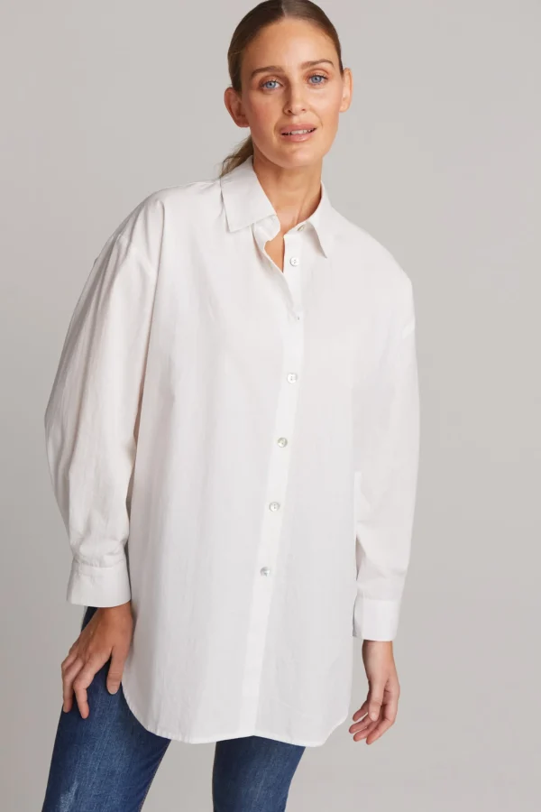 Shirts & Tops-EB&IVE STUDIO OVERSIZED SHIRT SALT