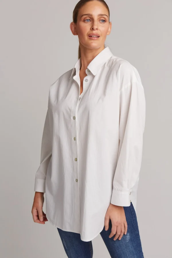 Shirts & Tops-EB&IVE STUDIO OVERSIZED SHIRT SALT