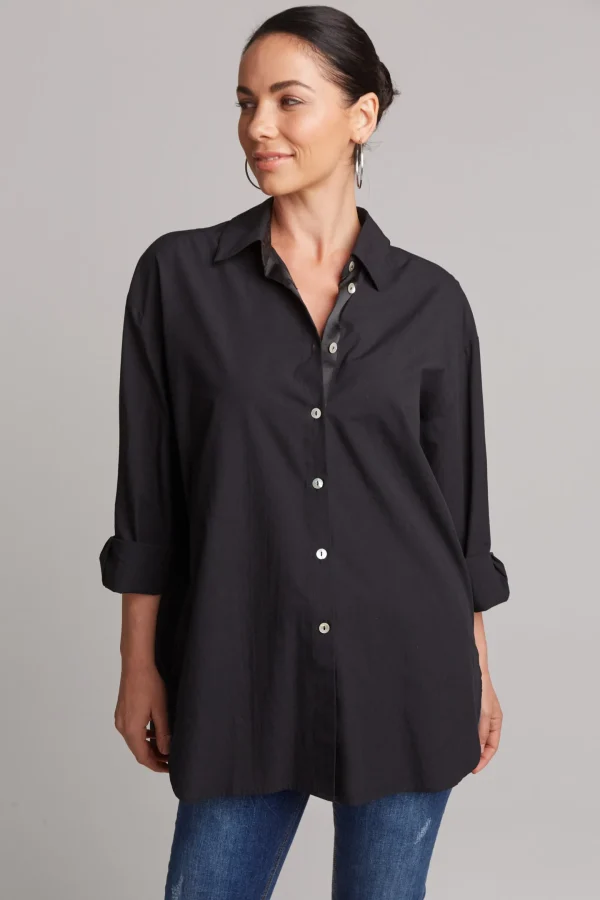 Shirts & Tops-EB&IVE STUDIO OVERSIZED SHIRT EBONY