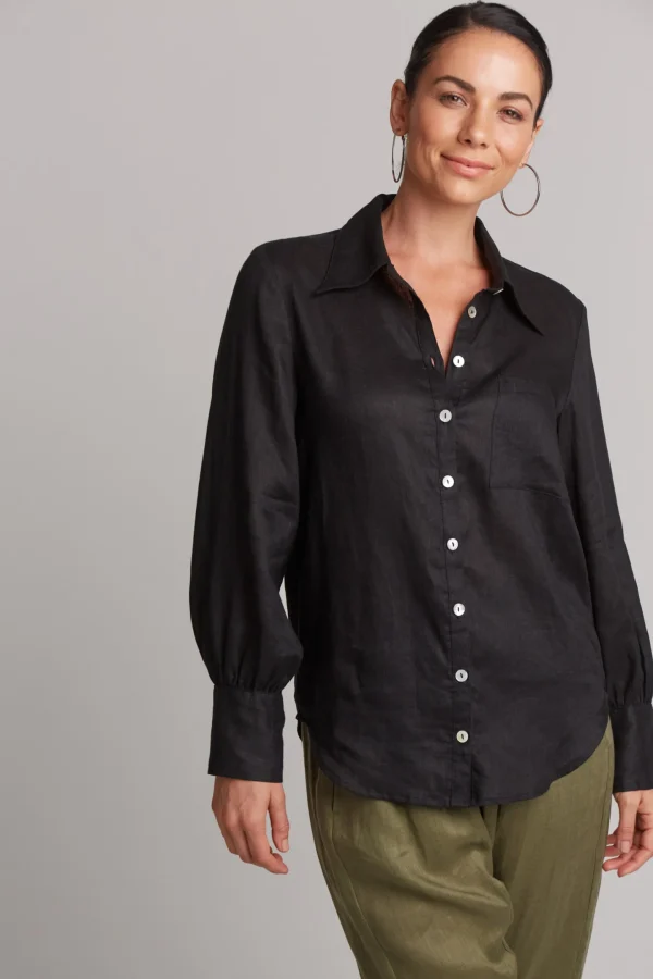 Shirts & Tops-EB&IVE STUDIO SHIRT EBONY