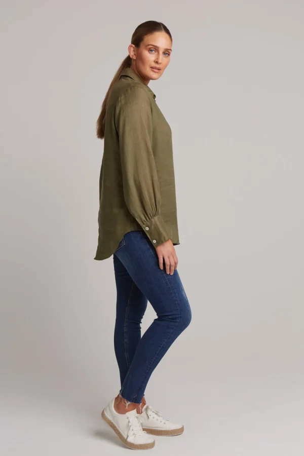 Shirts & Tops-EB&IVE STUDIO SHIRT KHAKI