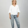 Shirts & Tops-EB&IVE ZEPHYR BLOUSE OPAL