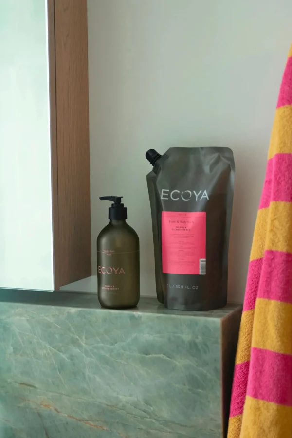 Body-ECOYA HAND & BODY WASH REFILL GUAVA & LYCHEE SORBET