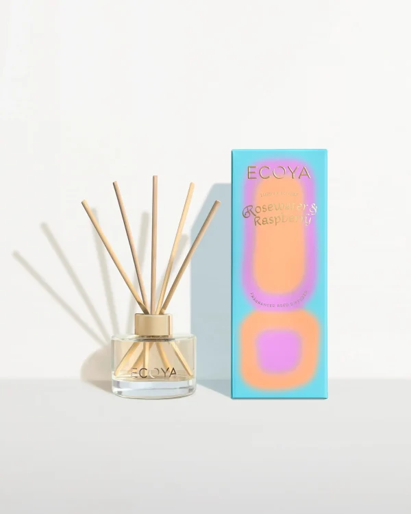 Candles & Room Fragrances-ECOYA MINI DIFFUSER ROSEWATER & RASPBERRY LIMITED EDITION
