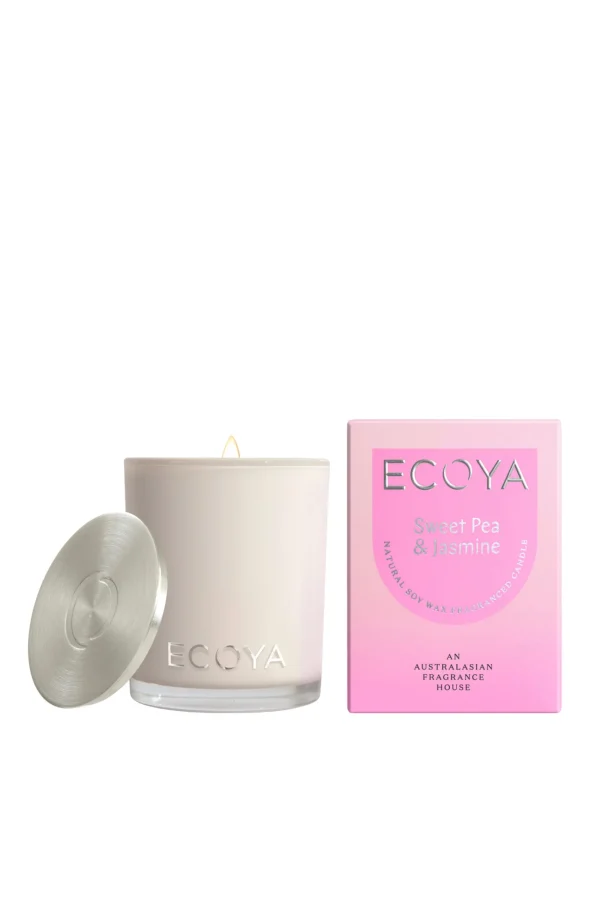 Candles & Room Fragrances-ECOYA MINI MADISON CANDLE SWEET PEA & JASMINE