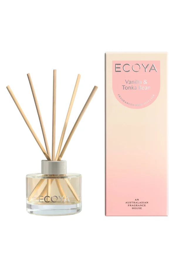 Candles & Room Fragrances-ECOYA MINI REED DIFFUSER VANILLA & TONKA BEAN