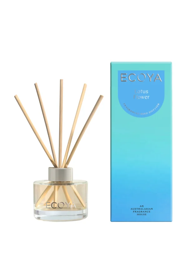 Candles & Room Fragrances-ECOYA MINI REED DIFFUSER LOTUS FLOWER
