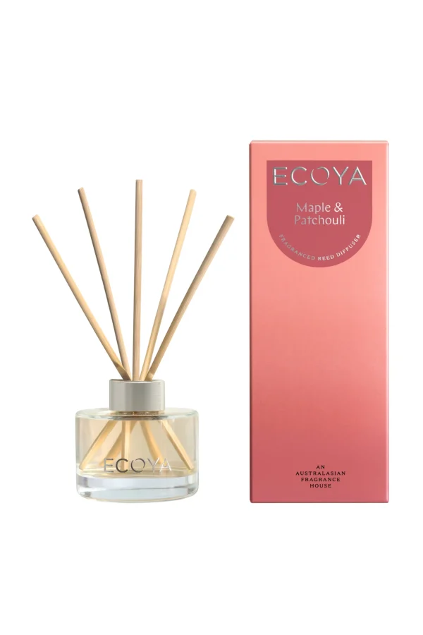 Candles & Room Fragrances-ECOYA MINI REED DIFFUSER MAPLE & PATCHOULI