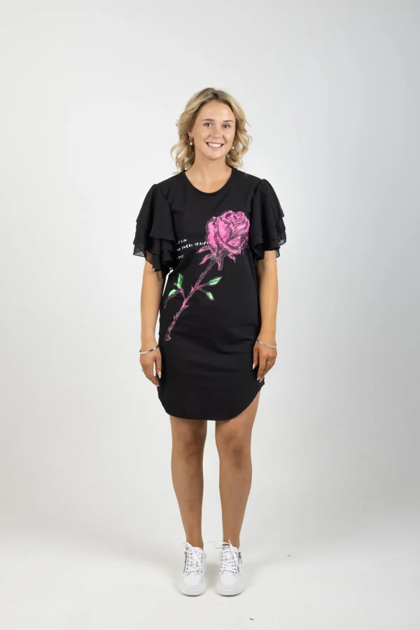 Dresses-FEDERATION +. BUTTERFLY DRESS ROSE