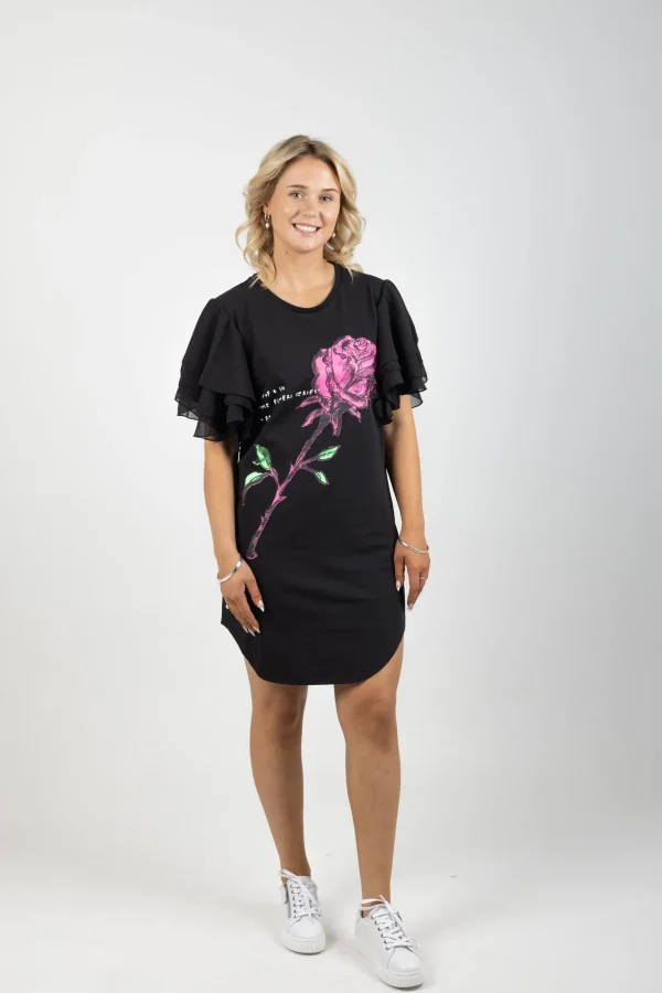 Dresses-FEDERATION +. BUTTERFLY DRESS ROSE
