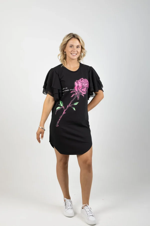 Dresses-FEDERATION +. BUTTERFLY DRESS ROSE