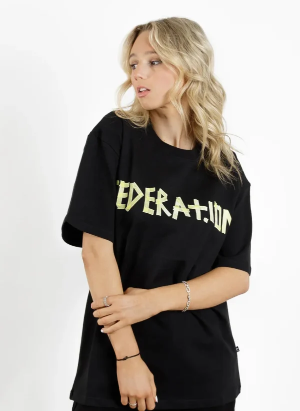 Tees & Tanks-FEDERATION +. OUR TEE TAPE BLACK