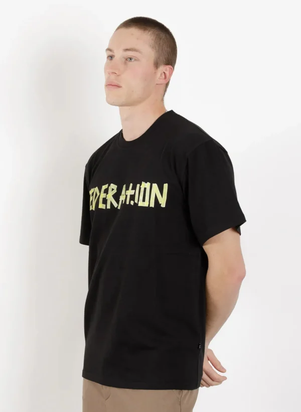 Tees & Tanks-FEDERATION +. OUR TEE TAPE BLACK