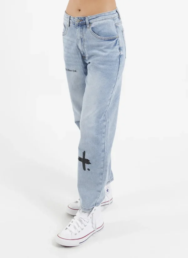 Denim-FEDERATION +. TAKE IT EASY JEAN TRIO WASHED BLUE