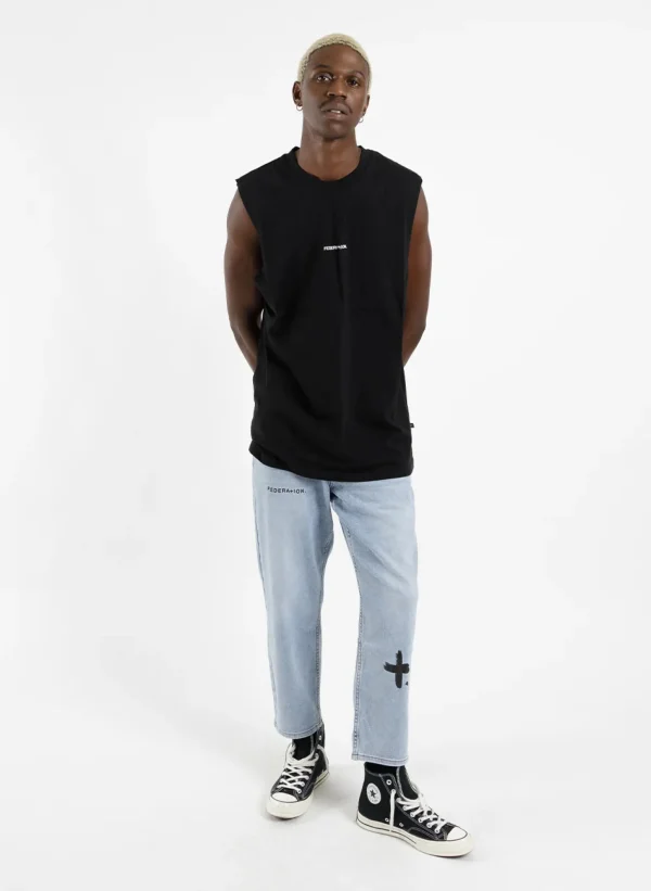 Denim-FEDERATION +. TAKE IT EASY JEAN TRIO WASHED BLUE