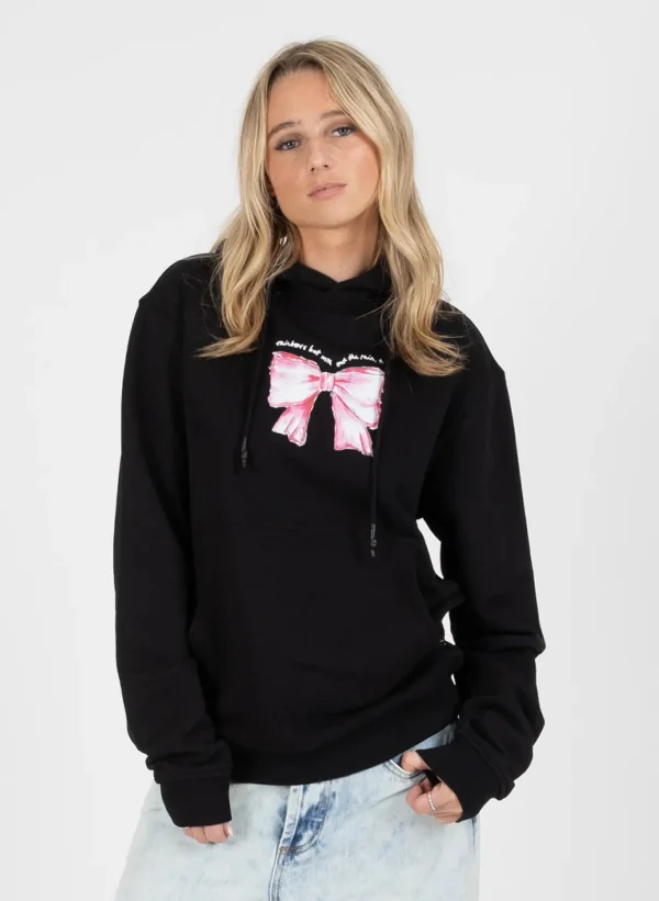 Sweaters & Knitwear-FEDERATION +. TOURING HOOD LITTLE GIFT BLACK