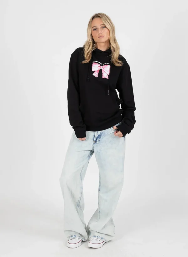 Sweaters & Knitwear-FEDERATION +. TOURING HOOD LITTLE GIFT BLACK
