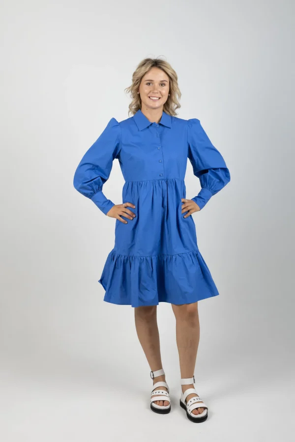 Dresses-FEDERATION +. WISHES DRESS COBALT