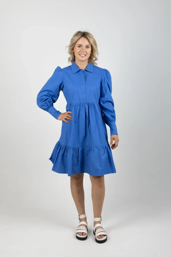 Dresses-FEDERATION +. WISHES DRESS COBALT
