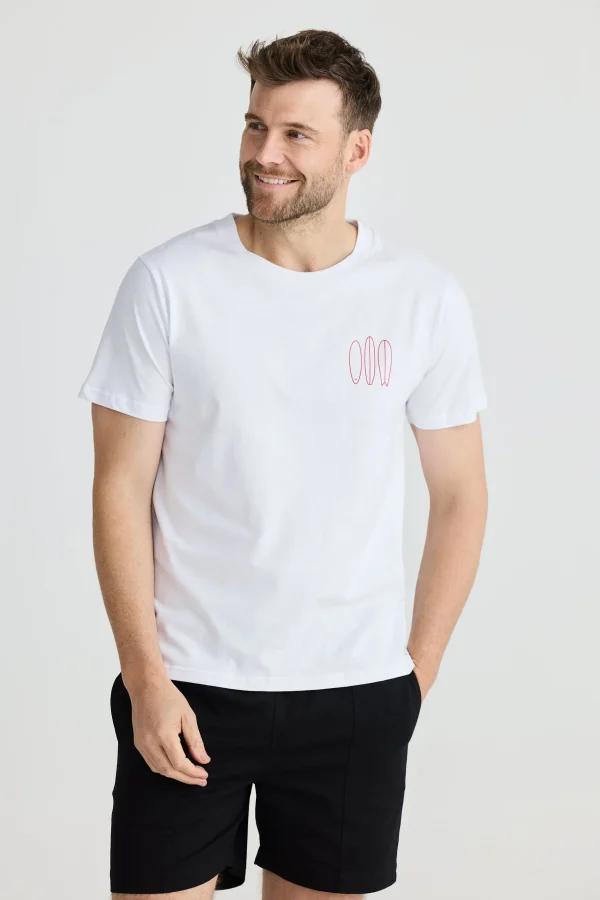 Tees & Tanks-FOSSICK BOARD MEETING TEE WHITE