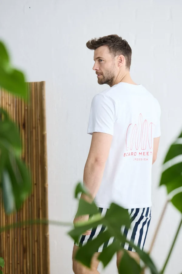 Tees & Tanks-FOSSICK BOARD MEETING TEE WHITE