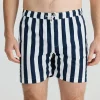 Shorts-FOSSICK DARTMOUTH BOARD SHORT NAVAL STRIPE