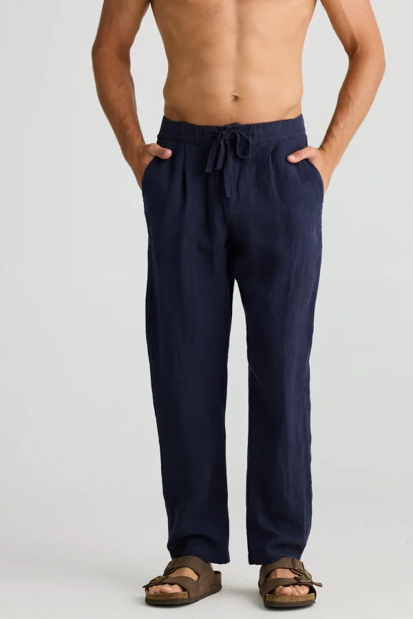 Pants-FOSSICK DUKE PANT NAVY