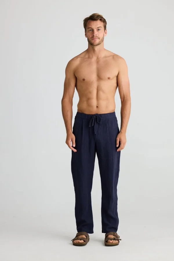 Pants-FOSSICK DUKE PANT NAVY