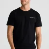Tees & Tanks-FOSSICK LOGO TEE BLACK